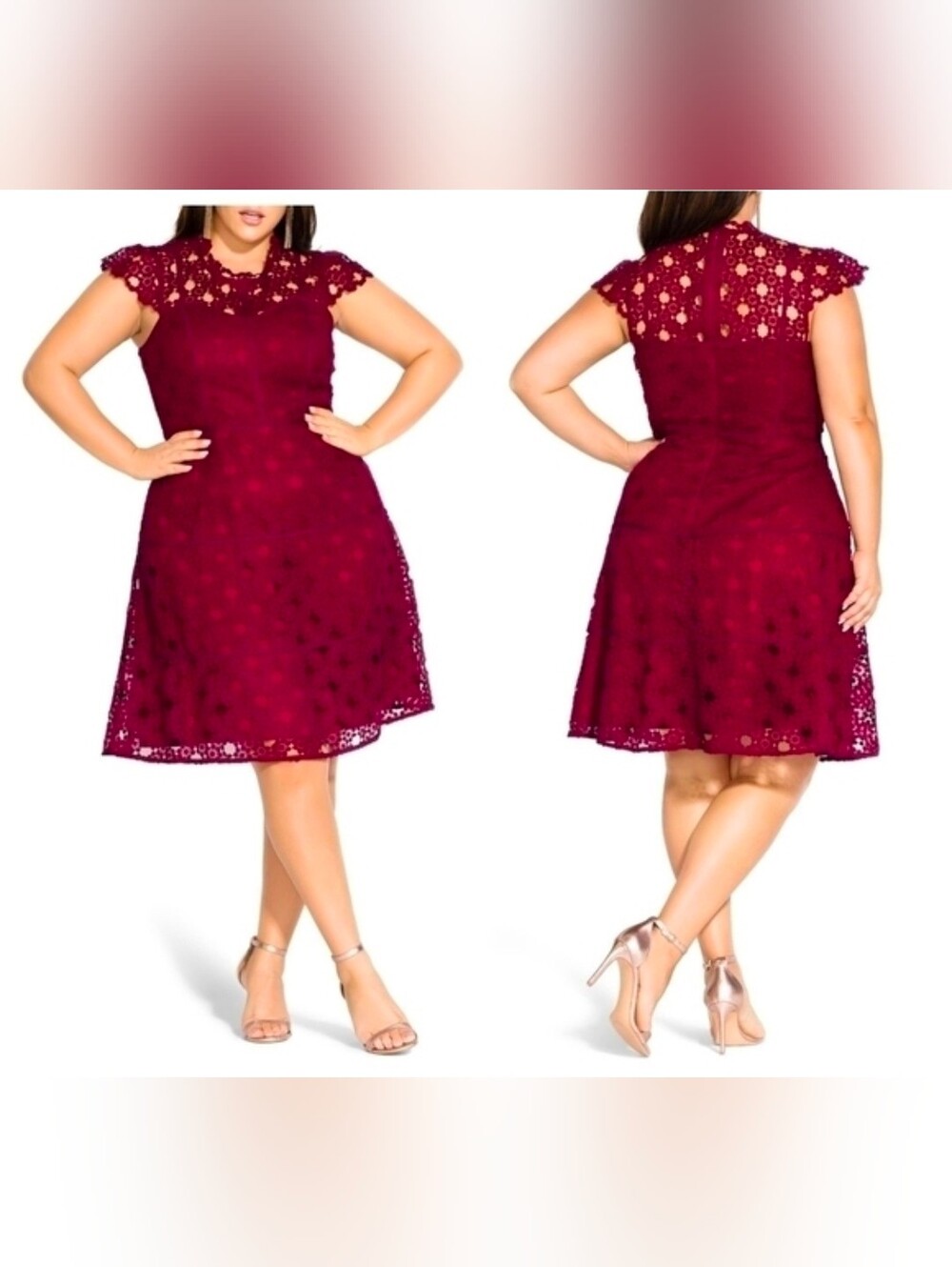City Chic Lovey Lace dress